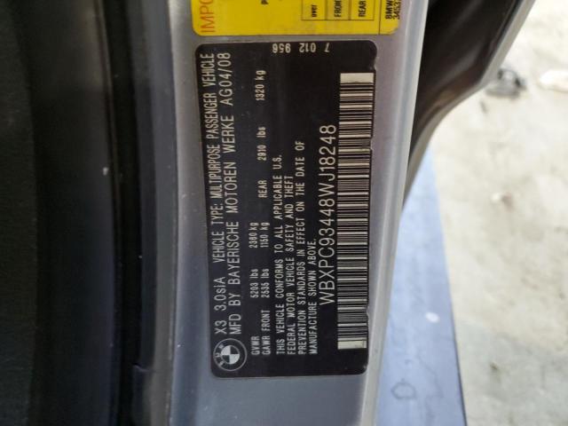 Photo 12 VIN: WBXPC93448WJ18248 - BMW X3 3.0SI 