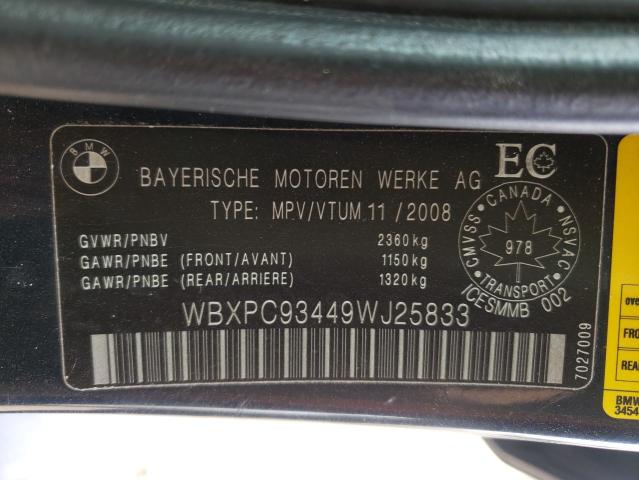 Photo 9 VIN: WBXPC93449WJ25833 - BMW X3 XDRIVE3 