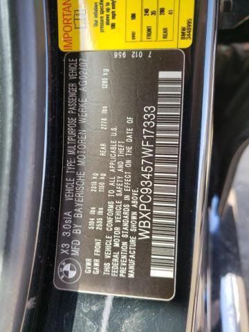 Photo 9 VIN: WBXPC93457WF17333 - BMW X3 3.0SI 