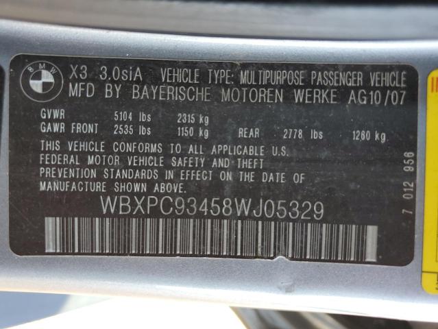 Photo 13 VIN: WBXPC93458WJ05329 - BMW X3 3.0SI 