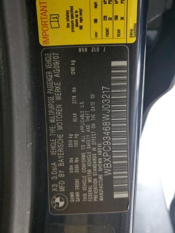 Photo 13 VIN: WBXPC93468WJ03217 - BMW X3 