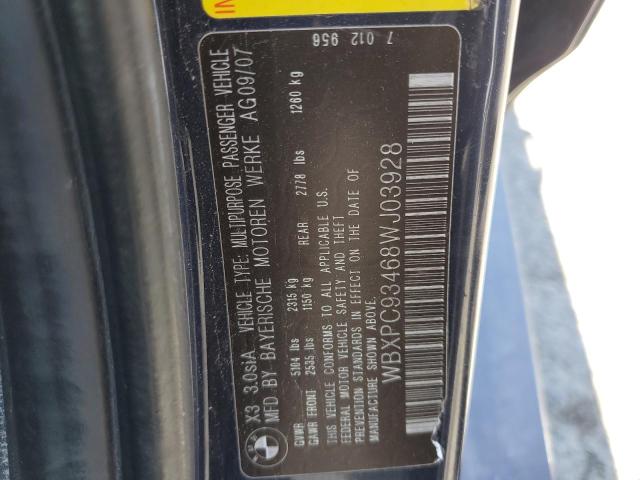 Photo 12 VIN: WBXPC93468WJ03928 - BMW X3 