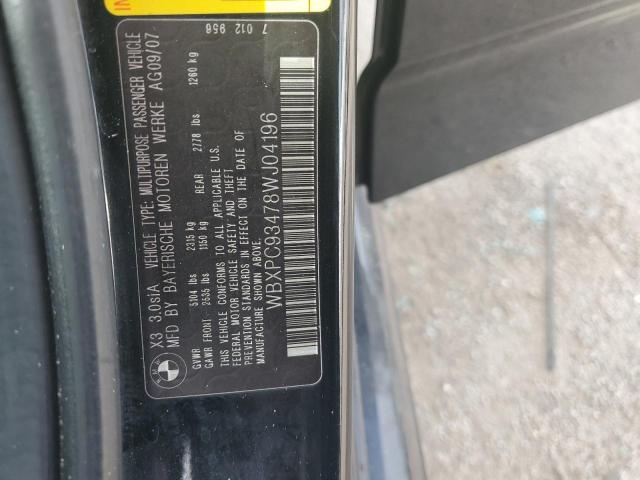 Photo 11 VIN: WBXPC93478WJ04196 - BMW X3 