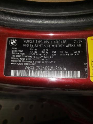 Photo 9 VIN: WBXPC93489WJ26614 - BMW X3 XDRIVE3 