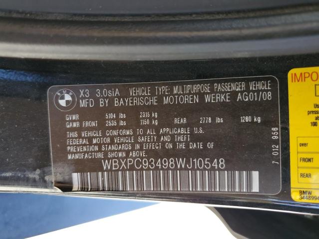 Photo 13 VIN: WBXPC93498WJ10548 - BMW X3 