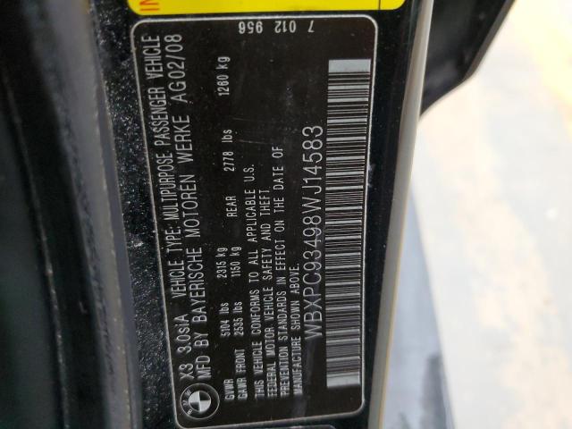 Photo 11 VIN: WBXPC93498WJ14583 - BMW X3 