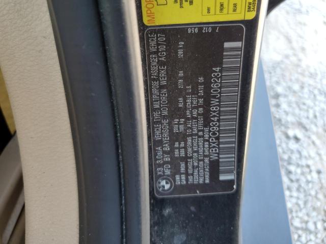 Photo 12 VIN: WBXPC934X8WJ06234 - BMW X3 