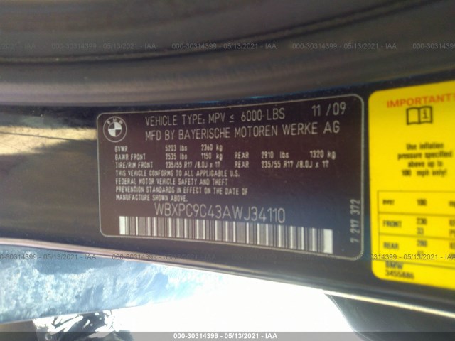 Photo 8 VIN: WBXPC9C43AWJ34110 - BMW X3 