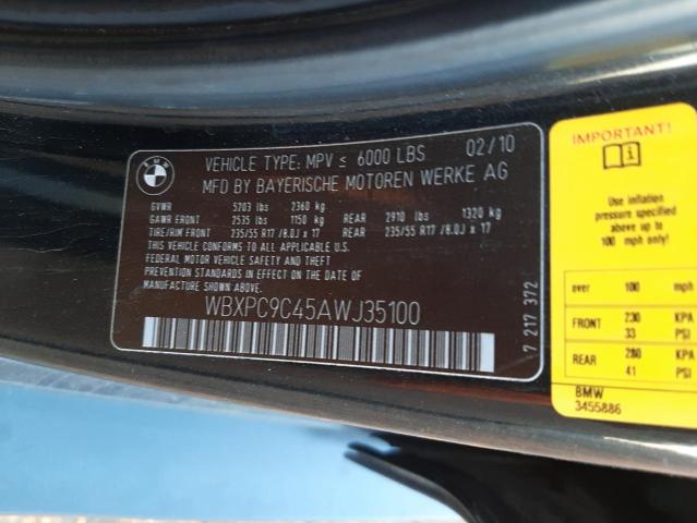 Photo 9 VIN: WBXPC9C45AWJ35100 - BMW X3 XDRIVE3 