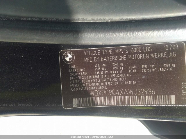 Photo 8 VIN: WBXPC9C4XAWJ32936 - BMW X3 