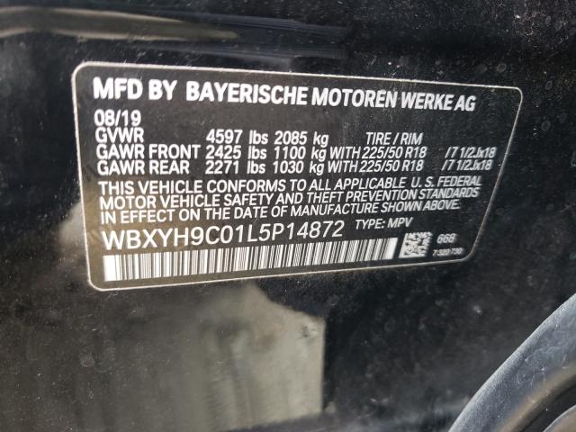 Photo 9 VIN: WBXYH9C01L5P14872 - BMW X2 SDRIVE2 