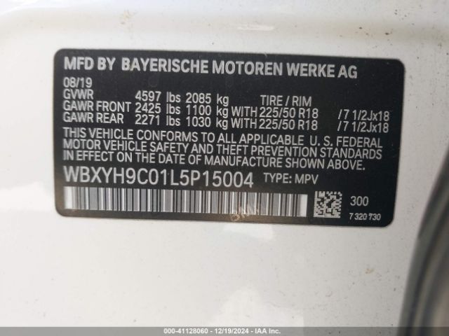 Photo 8 VIN: WBXYH9C01L5P15004 - BMW X2 