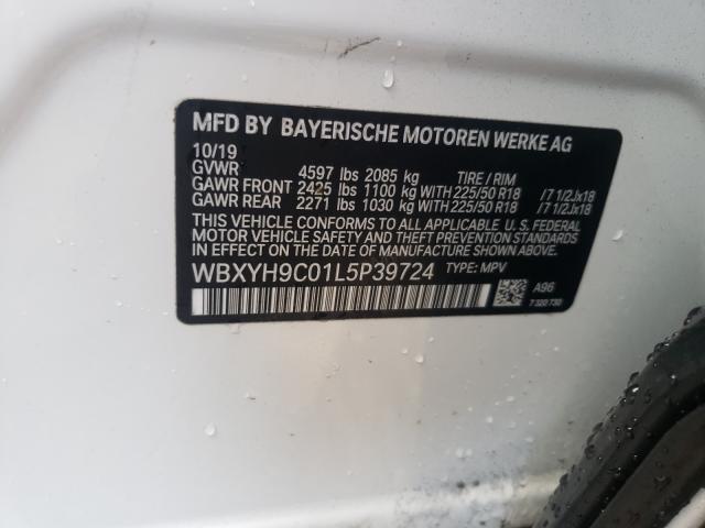 Photo 9 VIN: WBXYH9C01L5P39724 - BMW X2 SDRIVE2 