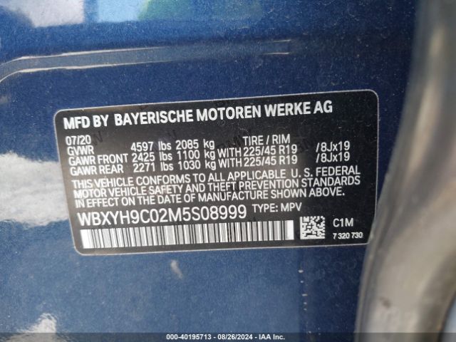 Photo 8 VIN: WBXYH9C02M5S08999 - BMW X2 