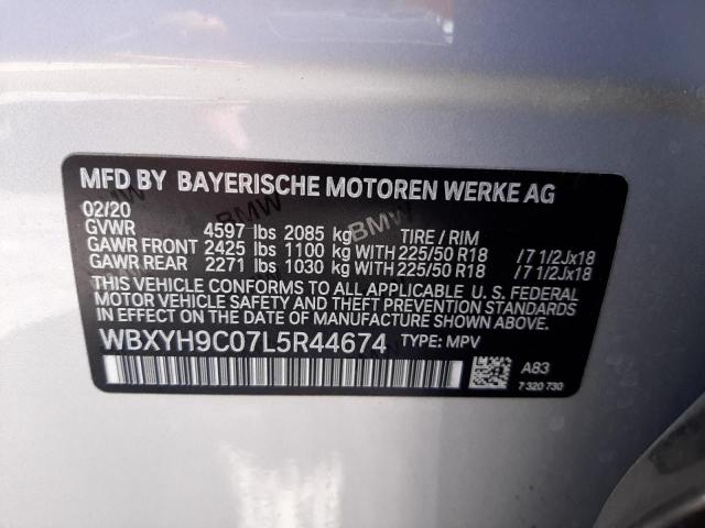 Photo 9 VIN: WBXYH9C07L5R44674 - BMW X2 SDRIVE2 