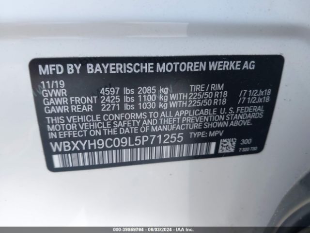 Photo 8 VIN: WBXYH9C09L5P71255 - BMW X2 