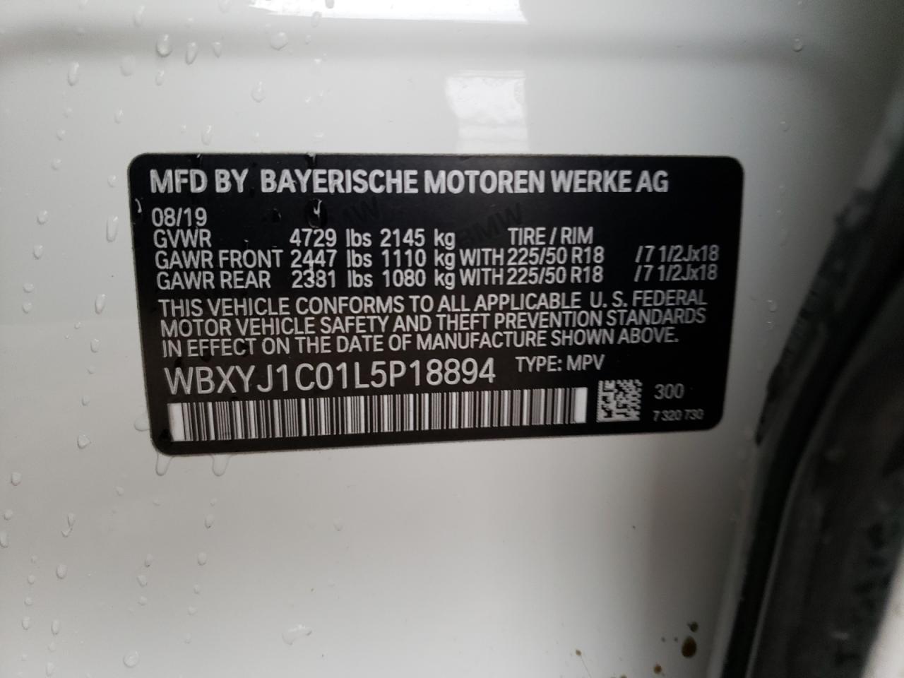 Photo 12 VIN: WBXYJ1C01L5P18894 - BMW X2 