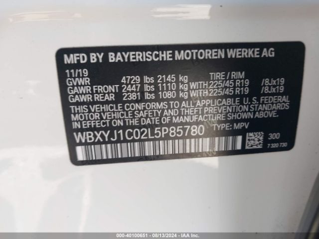 Photo 8 VIN: WBXYJ1C02L5P85780 - BMW X2 