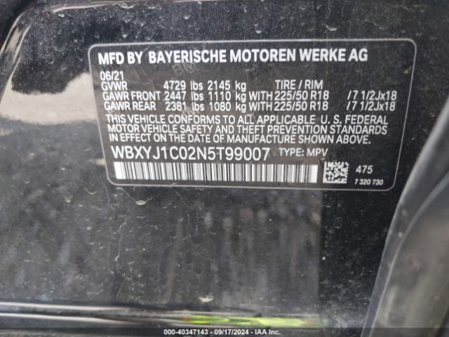 Photo 8 VIN: WBXYJ1C02N5T99007 - BMW X2 