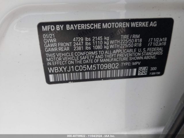 Photo 8 VIN: WBXYJ1C05M5T09802 - BMW X2 