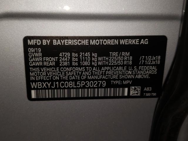 Photo 9 VIN: WBXYJ1C08L5P30279 - BMW X2 XDRIVE2 