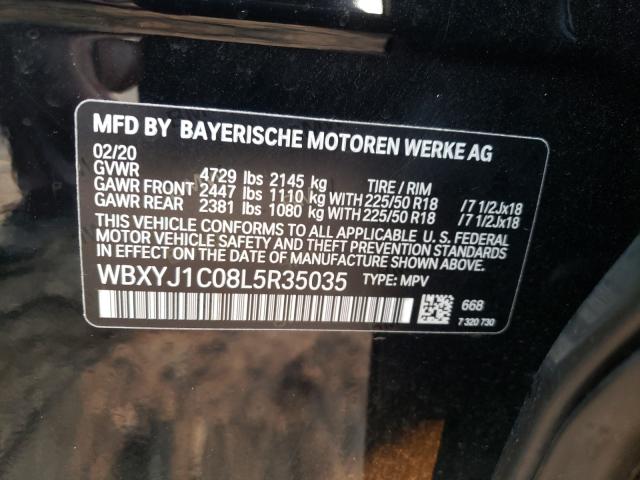 Photo 9 VIN: WBXYJ1C08L5R35035 - BMW X2 XDRIVE2 