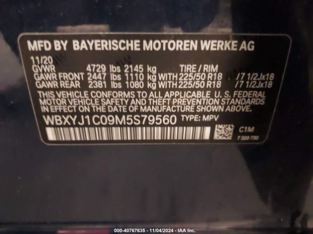 Photo 8 VIN: WBXYJ1C09M5S79560 - BMW X2 