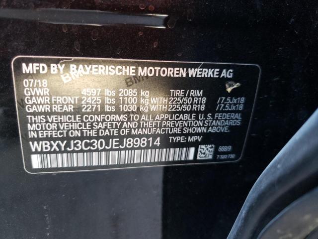 Photo 9 VIN: WBXYJ3C30JEJ89814 - BMW X2 SDRIVE2 