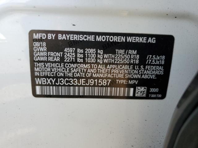 Photo 12 VIN: WBXYJ3C33JEJ91587 - BMW X2 SDRIVE2 