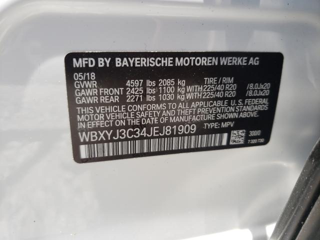 Photo 9 VIN: WBXYJ3C34JEJ81909 - BMW X2 SDRIVE2 