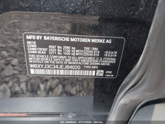 Photo 8 VIN: WBXYJ3C34JEJ84020 - BMW X2 