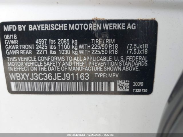 Photo 8 VIN: WBXYJ3C36JEJ91163 - BMW X2 