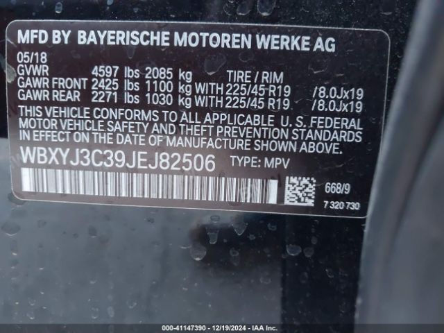 Photo 8 VIN: WBXYJ3C39JEJ82506 - BMW X2 