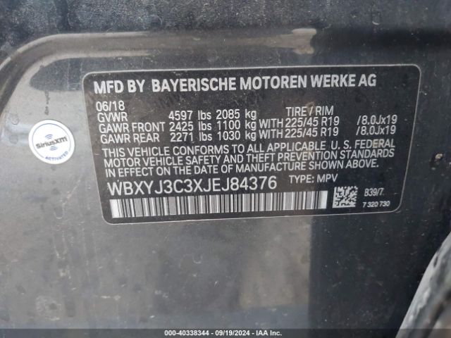 Photo 8 VIN: WBXYJ3C3XJEJ84376 - BMW X2 