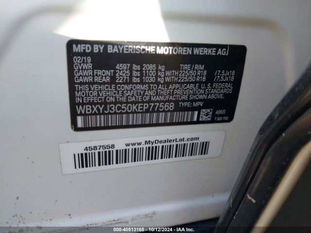 Photo 8 VIN: WBXYJ3C50KEP77568 - BMW X2 