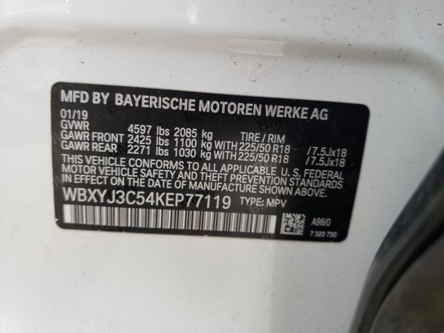 Photo 9 VIN: WBXYJ3C54KEP77119 - BMW X2 SDRIVE2 