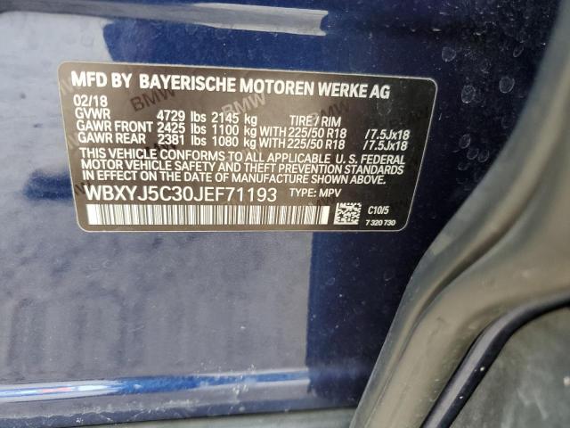 Photo 9 VIN: WBXYJ5C30JEF71193 - BMW X2 XDRIVE2 