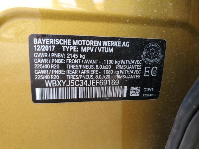 Photo 11 VIN: WBXYJ5C34JEF69169 - BMW X2 XDRIVE2 