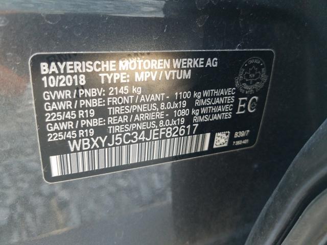 Photo 9 VIN: WBXYJ5C34JEF82617 - BMW X2 XDRIVE2 