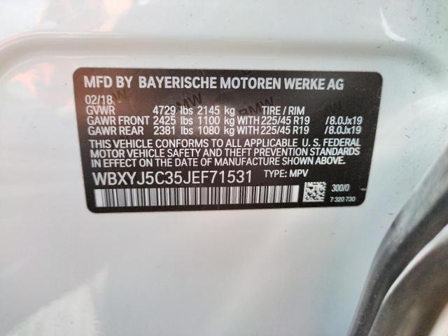 Photo 9 VIN: WBXYJ5C35JEF71531 - BMW X2 XDRIVE2 