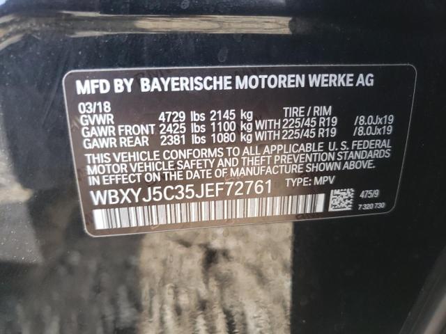 Photo 12 VIN: WBXYJ5C35JEF72761 - BMW X2 XDRIVE2 