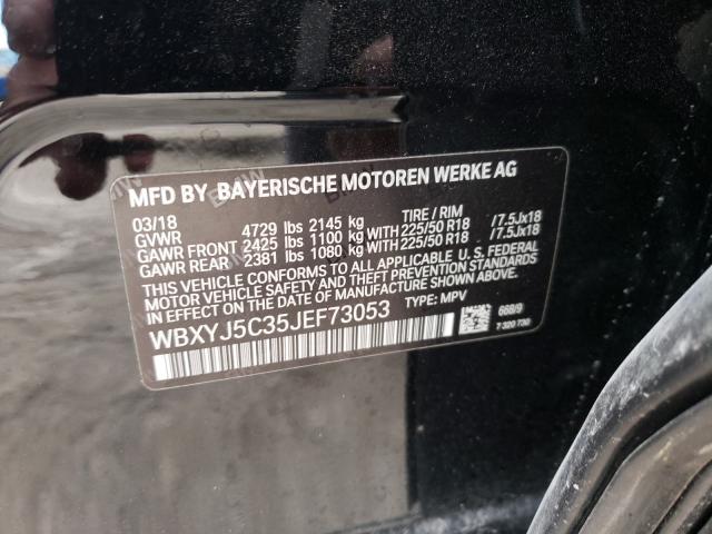 Photo 9 VIN: WBXYJ5C35JEF73053 - BMW X2 XDRIVE2 