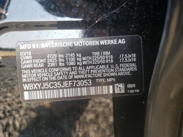 Photo 9 VIN: WBXYJ5C35JEF73053 - BMW X2 XDRIVE2 