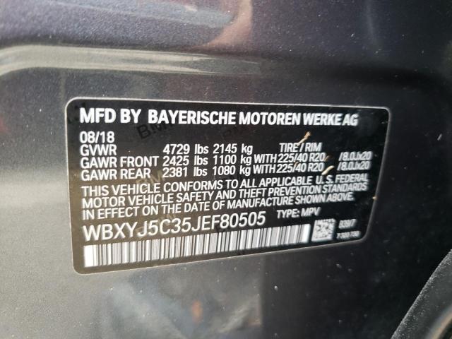 Photo 9 VIN: WBXYJ5C35JEF80505 - BMW X2 XDRIVE2 