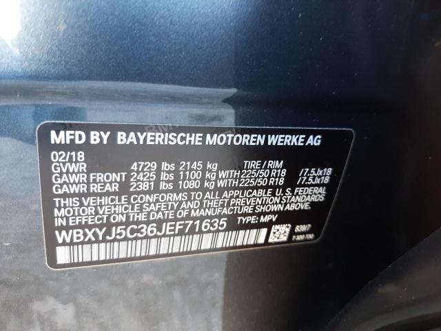 Photo 9 VIN: WBXYJ5C36JEF71635 - BMW X2 XDRIVE2 