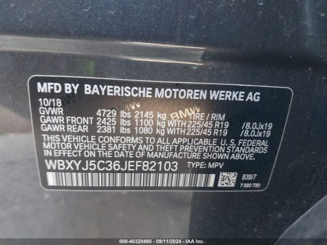 Photo 8 VIN: WBXYJ5C36JEF82103 - BMW X2 