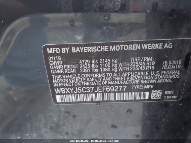 Photo 8 VIN: WBXYJ5C37JEF69277 - BMW X2 