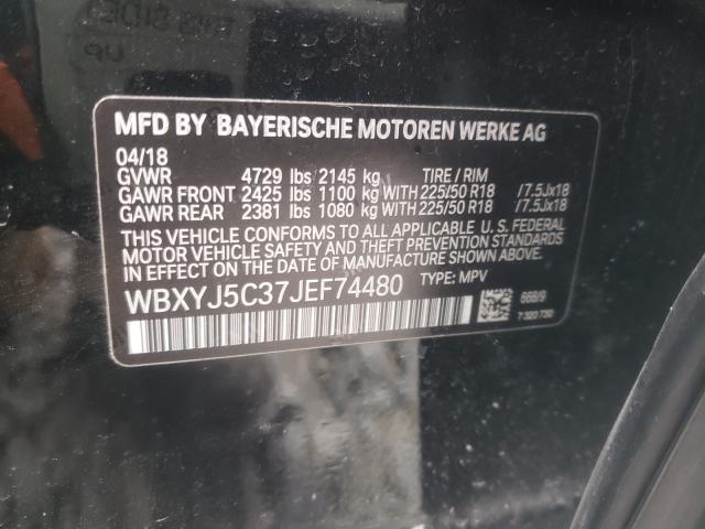 Photo 9 VIN: WBXYJ5C37JEF74480 - BMW X2 XDRIVE2 