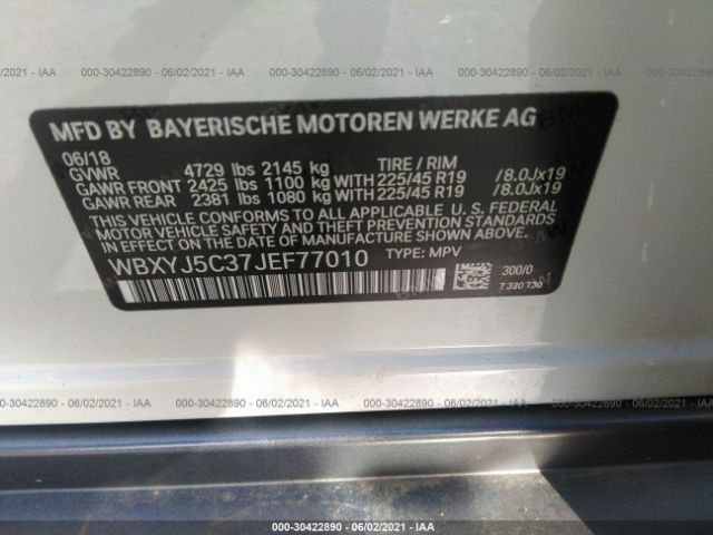 Photo 8 VIN: WBXYJ5C37JEF77010 - BMW X2 