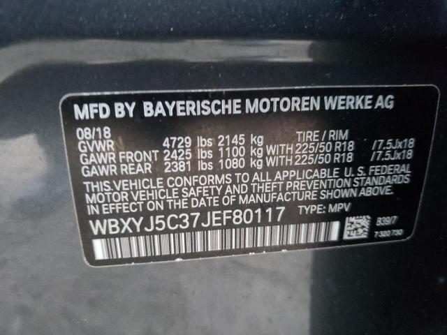 Photo 9 VIN: WBXYJ5C37JEF80117 - BMW X2 XDRIVE2 